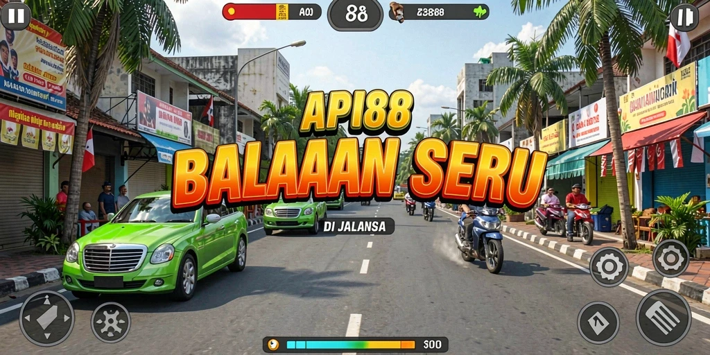 Tampilan gameplay Racing yang mendebarkan dari API88.