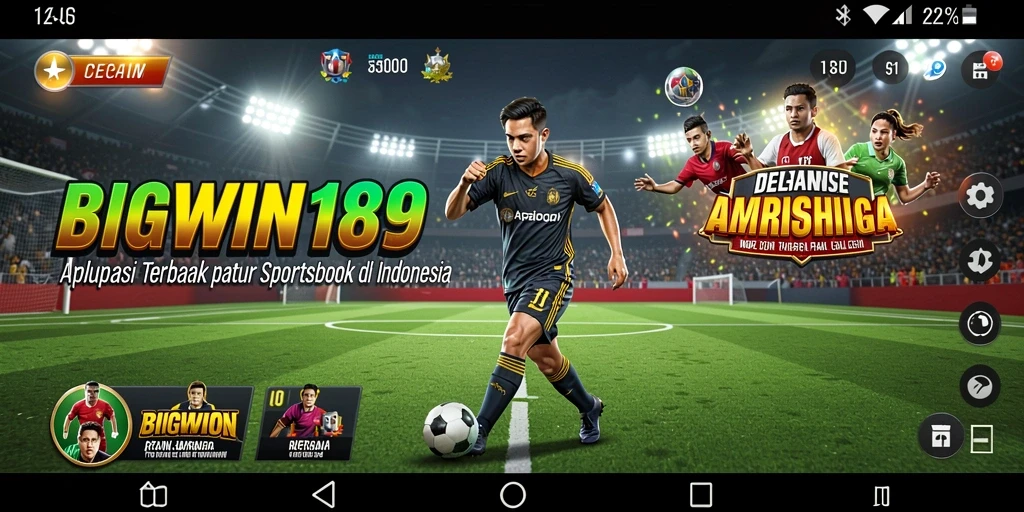 Tampilan menarik dari gameplay Sportsbook BIGWIN189 yang mendebarkan.