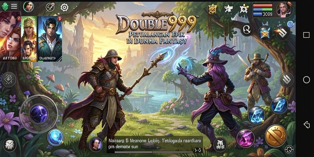 Tampilan gameplay menawan di dunia fantasi RPG.