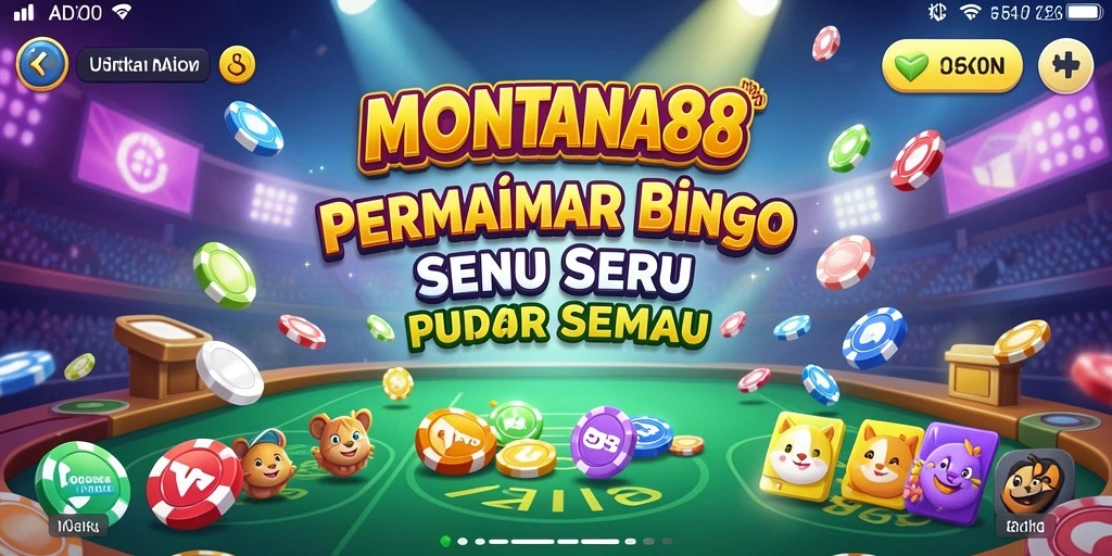 Screenshot MONTANA88 menampilkan suasana permainan Bingo yang penuh keseruan.