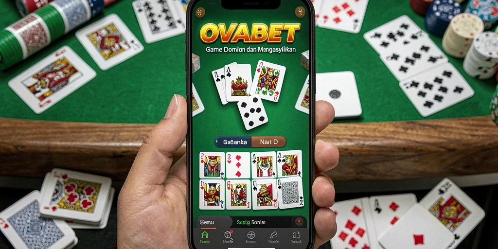 Screenshot gameplay OVABET menampilkan keseruan bermain Domino.