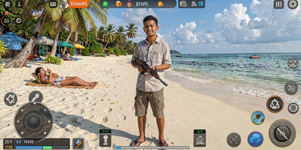 Tangkapan layar gameplay RSNVIP6 menampilkan aksi seru dan grafis yang memukau.