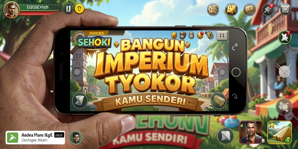 Tampilan menarik dari gameplay SEHOKI dalam membangun bisnis Tycoon.