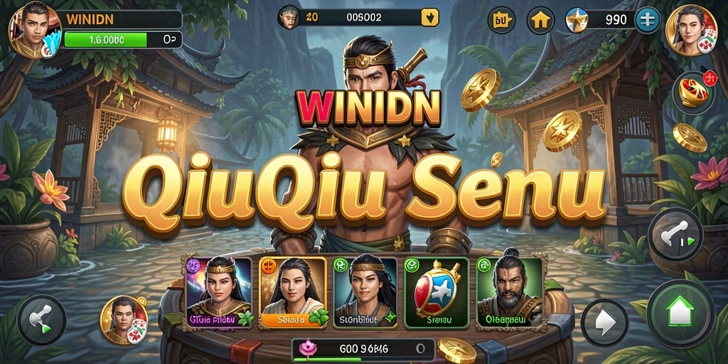 Screenshot gameplay WINIDN yang menampilkan suasana QiuQiu.
